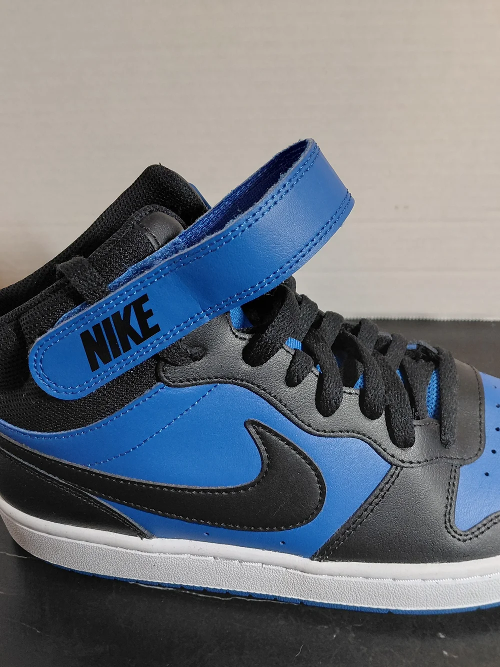 Nike Men’s High-Top Basketball Shoes - Black & Royal Blue